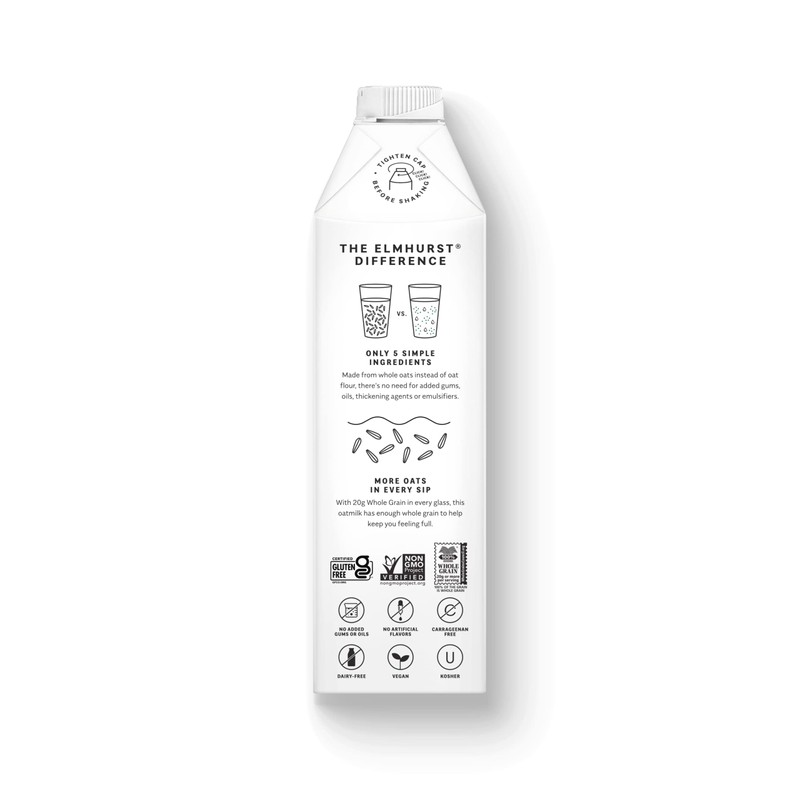 Elmhurst 1925 Sweetened Oat Milk - 32 Ounce (Pack of