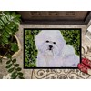 Caroline's Treasures SS8817MAT Bichon Frise Doormat 18x27 Front Door Mat