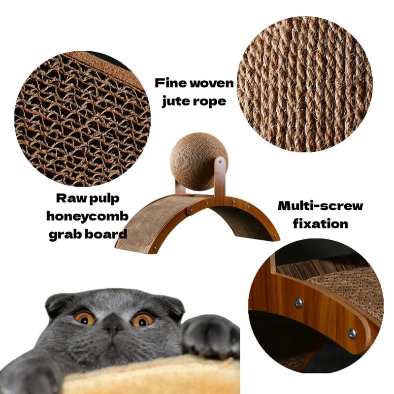 Scratch pad for Cats，cat Scratching Post，Cardboard cat Scratcher，Kitten Scratcher，sisal cat