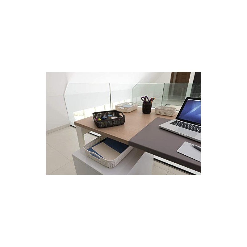 CURVER Basket, plastic, off-white, 35,20 x 26,8 x 7,4 cm