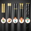 Chopsticks, 5 Pairs Premium Reusable Multicolour Chopsticks for Sushi Japanese