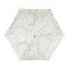 Nifty Colors Bandana Mini 55 1572OF Folding Umbrella, Off-White, Ribs,
