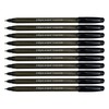 DIGNO Tri-Mate Ballpoint Pens, BLACK, Medium Point (1.0mm), Pack of