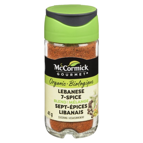 McCormick Gourmet, Premium quality Natural Herbs & Spices, Organic Lebanese 7-Spice Seasoning, 41g