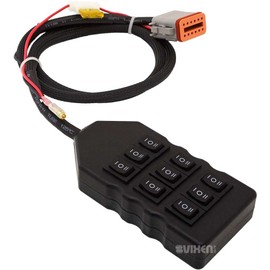 Vixen Air 9-Switch Momentary Rocker Type Suspension/Air Ride Controller w/6FT Cable VXF9C3B
