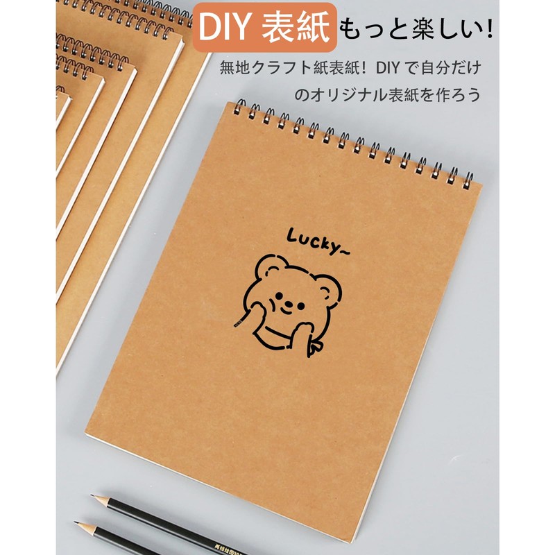 Akkerds Sketch Book, A4 Thick Drawing Paper, 30 Sheets for