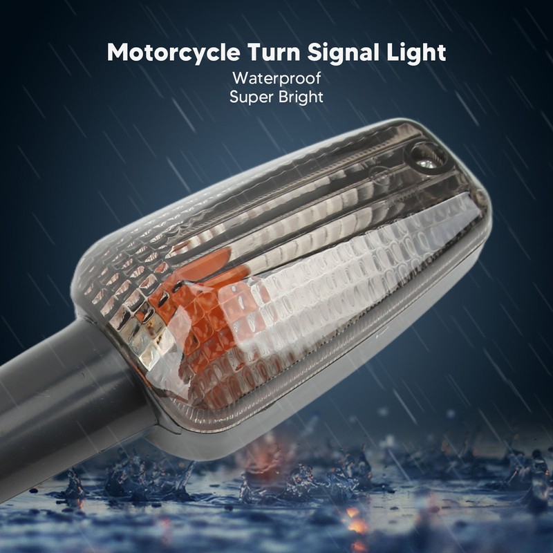 2Pcs Motorcycle Turn Signal Light Waterproof Super Bright for CB400