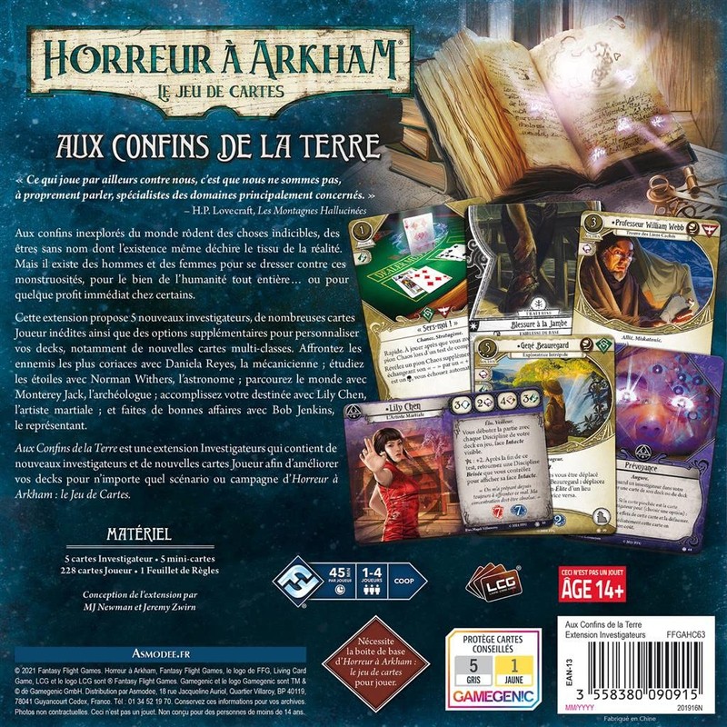 Asmodé Horror à Arkham JCE - Confins de la Erde