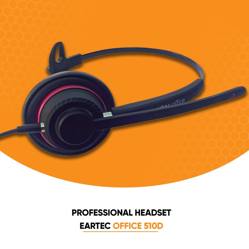 RJ9 Headset for BT home or office Phone, Eartec EAR510