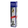 Creative Hobbies Electric Window Candle Lamp with Pewter Plated Base,