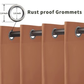 OutdoorLines Cortina interior y exterior impermeable para patio - Panel cortina de protección de la privacidad Weatherproof, UV Resistant Curtains for Gazebo, Front Porch, Pergola Cortinas a prueba de lluvia y rayos ultravioletas para terrazas, porches d