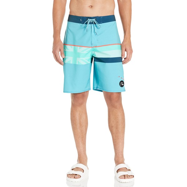 Quiksilver Men's Standard Surfsilk Faded Stripe 20 Boardshort Swim Trunk