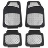FH Group Automotive Floor Mats - Heavy-Duty Metallic Rubber Floor