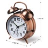 Peakeep Loud Analog Alarm Clock For Heavy Sleepers, Vintage 4-Inch