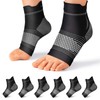 Plantar Fasciitis Sock (6 Pairs) for Men and Women, Compression
