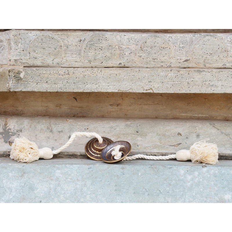Hand Made Kansa Manjeera Mini Pure Kansa Bell Metal Clapper