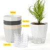 5 Pack Self Watering Plant Pots 6.7 Inches Self Watering