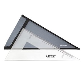 Artway Professional Acrylic Set Square - 60 degree - 30cm