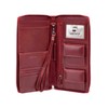 Mancini Casablanca Full Grain Leather RFID Secure Deluxe Passport/Travel Organizer,