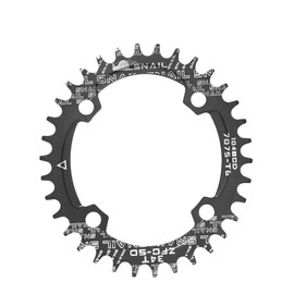 ENGWE MTB Bike Chainring 104BCD Narrow Wide Chainring, 32T 34T 36T 38T Round Oval Chainrings, Aluminum Single Chainrings Chainwheel, Fits 8 9 10 11 Speed Chains (Oval, 34T)