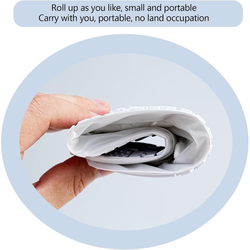 2 Pairs Waterproof Rain Covers for Shoes, PVC Reusable Rain