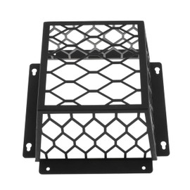 NuFlySic Dryer Vent Covers Outside Bird Guard Vent Covers 7"Lx7"Wx5"H Steel Ventilation Cover for Most 3" to 4" Bathroom Exhaust Fan, 1 Pack, White (1PCS-Black)