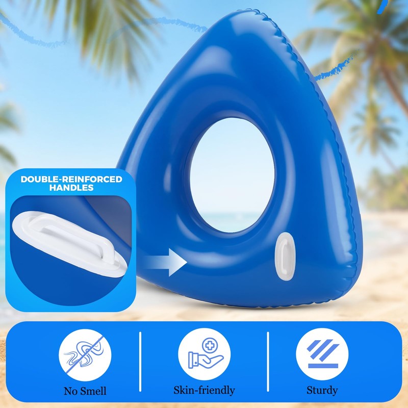 Relaxgiant 1 Pcs 44" Large Triangular Inflatable Pool Float Tube