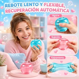 Squishy de Levantamiento Lento, con Bolas de Estrés, Apple Squishy