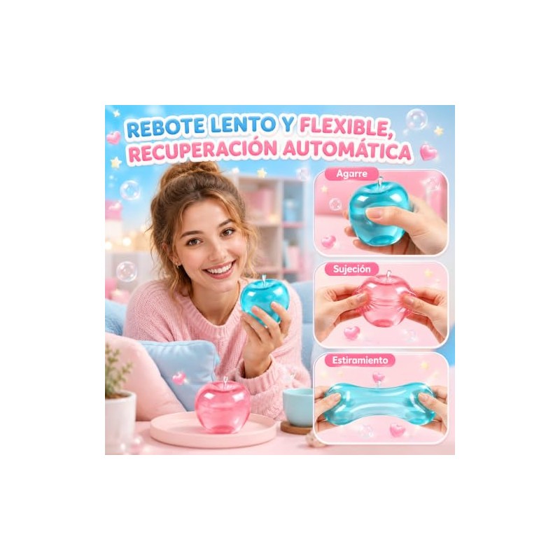 Squishy de Levantamiento Lento, con Bolas de Estrés, Apple Squishy