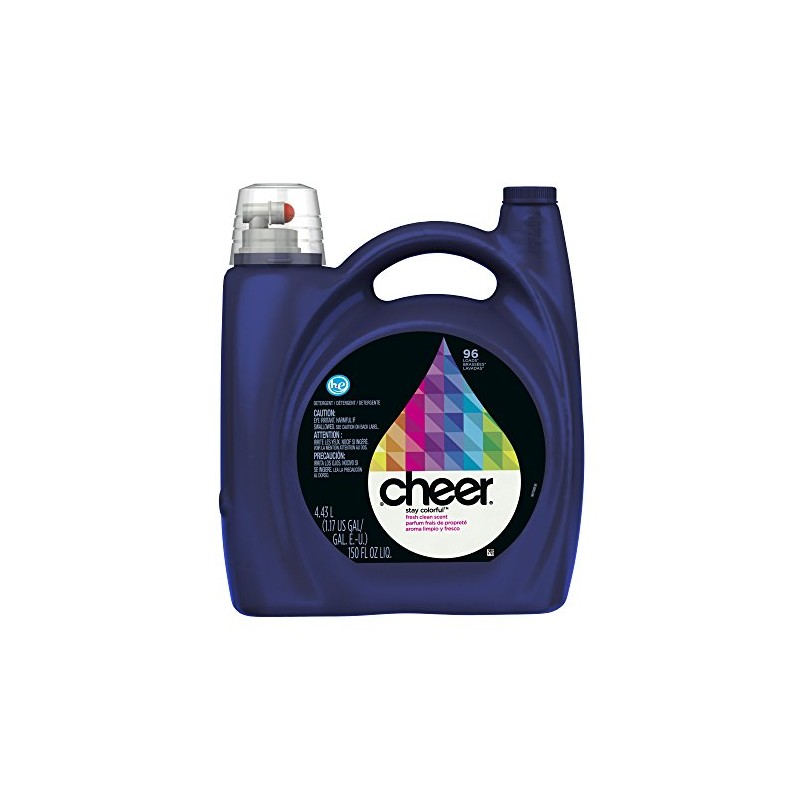 Cheer Colorguard Liquid Laundry Detergent, 96 Loads 150 Fl oz