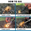 makstore Ferro Rod with Wood Handle | Fire Flint and
