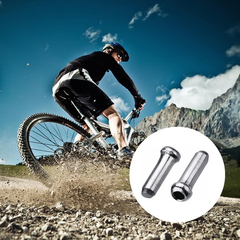 (100 Pieces) Bicycle Tip Cap, Brake Wire End Cap, Shift