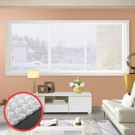 5M Windproof Window Insulation Bubble Wrap Sheet - Draft Blocker for Balcony & Cold Weather 5M