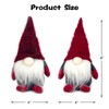 DUJSRZL 4 x Christmas Gnomes Knitted Plush Santa Claus Christmas