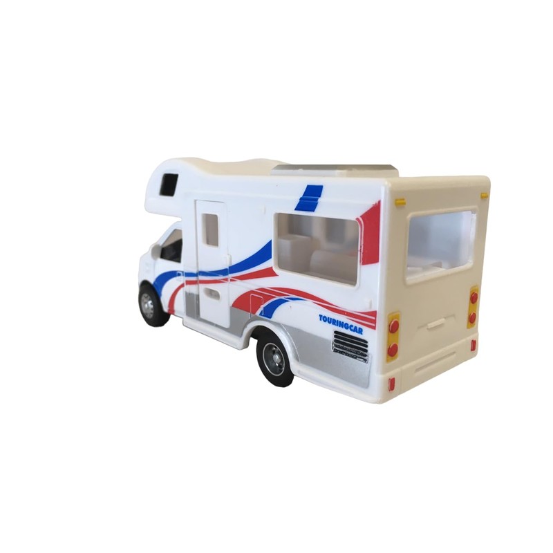 Camper Toy for Children, Camper with Reverse Train, Motorhome Die
