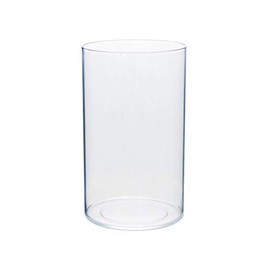 Royal Imports - Florero acrílico cilíndrico - Centro de Mesa Decorativo para el hogar o la Boda, plástico no rompible, 5 x 8 Pulgadas de Alto, Redondo - Transparente