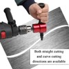 Double-headed Sheet Metal Nibbler Cutter 360 Degree Adjustable Drill Attachment