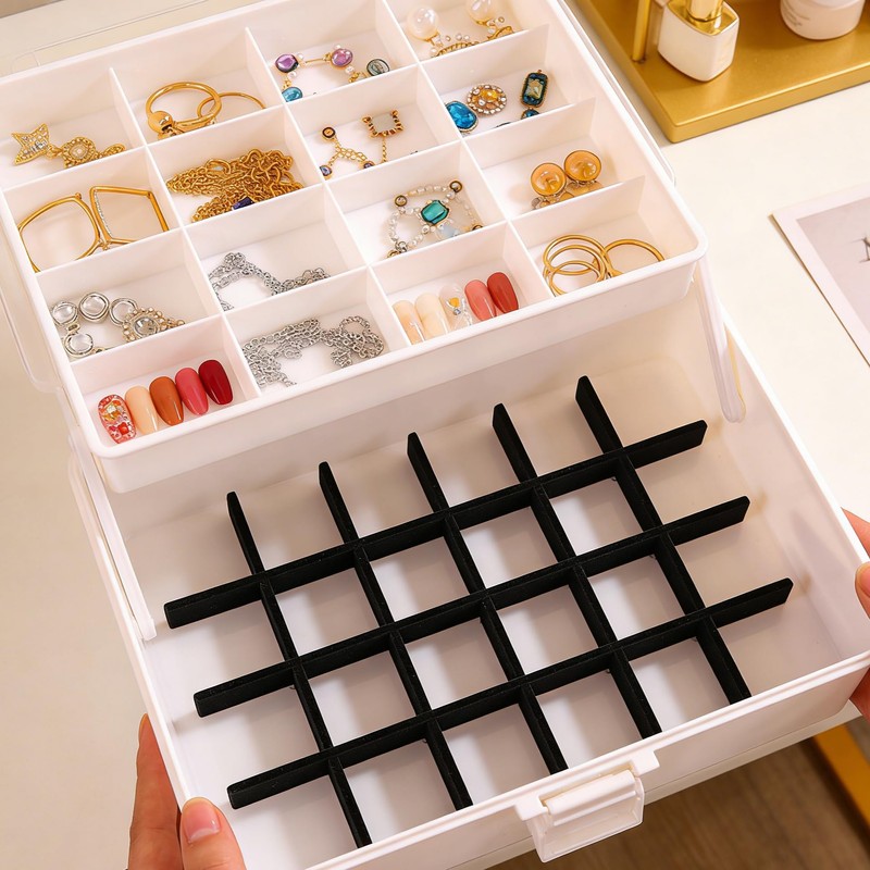 CONGARTENO Jewelry Tray Insert Divider Adjustable Organizer Inserts for DIY