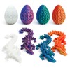 Flavery 4 Pack 3D Printed Dragon in Egg - Mini