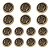 MASONEE 14 Pieces Gold Zinc Alloy Blazer Buttons, 23mm &