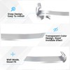 SATUY 24 Pcs 3.25 Inch Valance Clips, Clear Plastic Valance