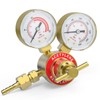 YESWELDER Acetylene Regulator CGA200, 0-400PSI and 0-30PSI Welding Gas Gauges