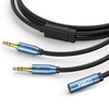 MillSO Stereo Mini Integrated Cable Audio Distribution Cable 2.4m (240cm)