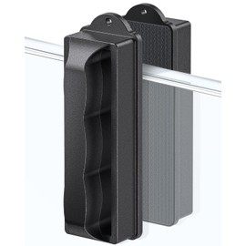 Pawfly Aquarium Magnetic Brush Fish Tank Glass Cleaner 4 Inch, Mini Stain Scrubber Pads for 3/5 Inch Thick Fish Tank up to 40 Gallons Aquarium Cleaning Tool with Rope (Non-floatable)