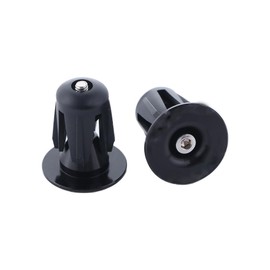 Vctitil 1 Pair Bar End Plugs Aluminum Bicycle Handlebar End Caps Bicycle Handlebar Handle Grip Handlebar Plug for Most Bicycle Road Bike Mountain Bike(Black)