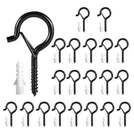 BHSKJSZ Q-Hanger Hook Outdoor String Lights 20 Pack Christmas Lights Hanger Hooks, Outdoor Wire and New Year Party, String Lights Plants Wind Chimes Decoration Hanging Safety Buckle Design