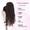 WIGER Clip In Dreadlock Ponytail Extensions Faux Locs Twisted Hairpiece