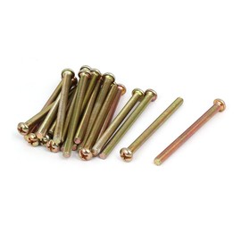 uxcell M4 x 50mm Fully Thread Phillips Round Head Machine Screws Bolts Fasteners 20PCS