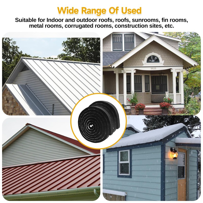 2PCS Metal Roofing Felt Closure Strips, Universal Vented Ridge Material