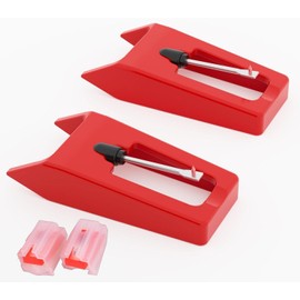 Record Player Needle Replacement - 2pcs Turntable Stylus Diamond Tip - Compatible Phonograph Record Player Accessories for Vinyl LPs and More